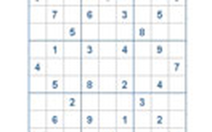 Mời các bạn thử sức với ô số Sudoku 2398 mức độ Rất khó